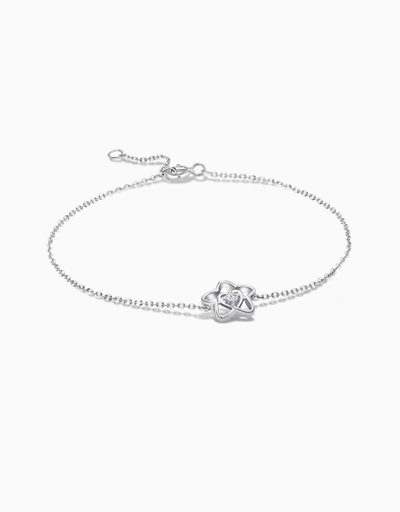 LVC Charmes Heart and Stars Diamond Bracelet