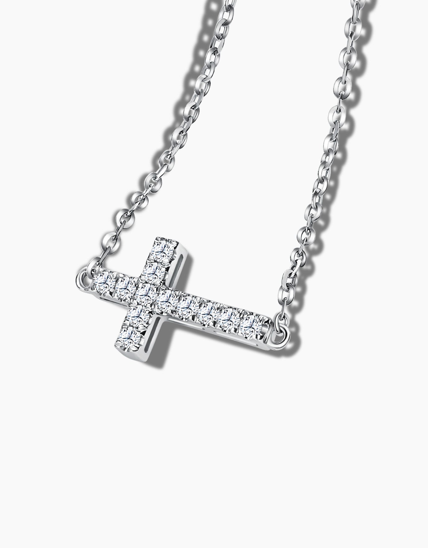 LVC Charmes Elegance Cross Diamond Necklace