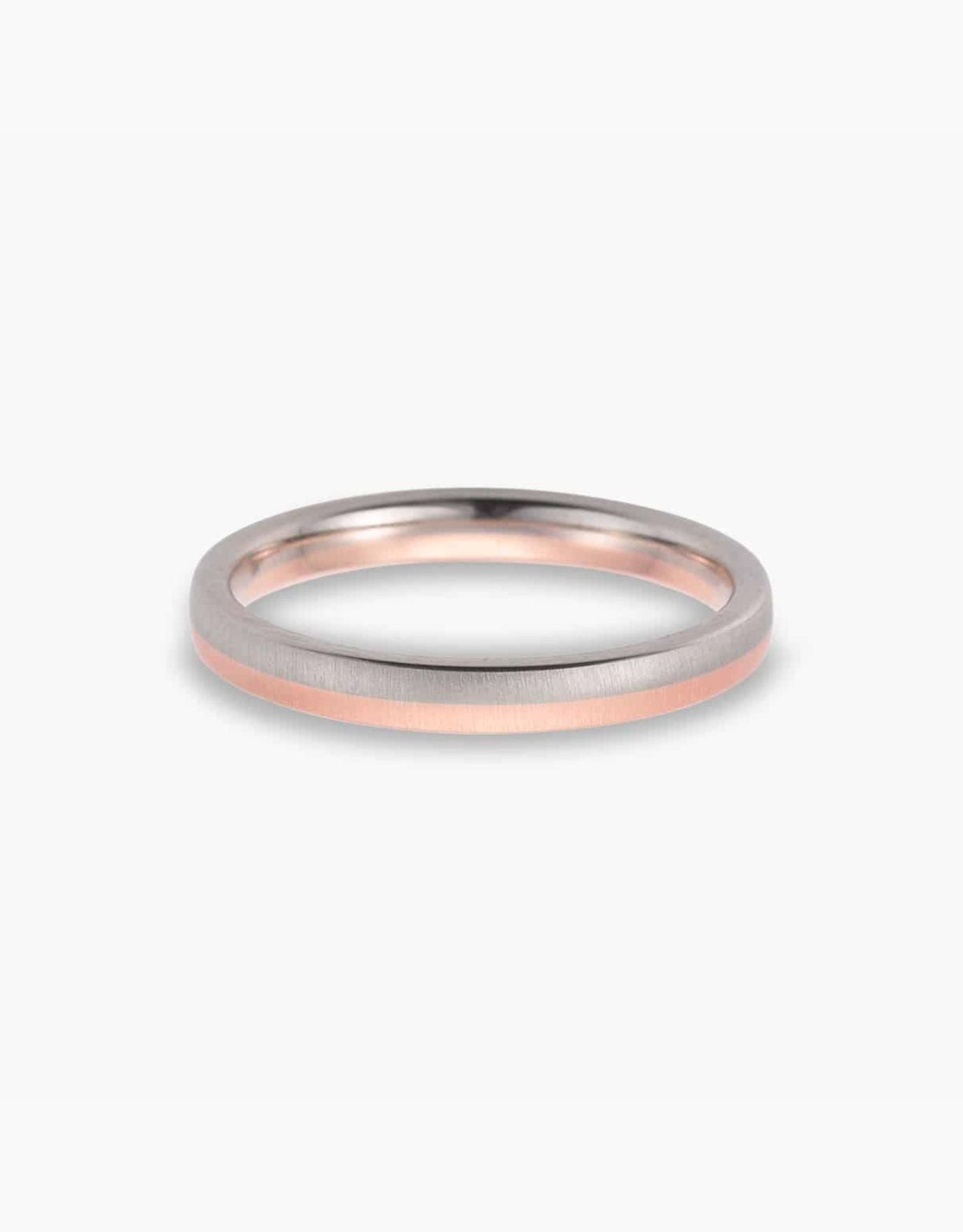 LVC Soleil Mirage Wedding Band in Dual Gold Tones