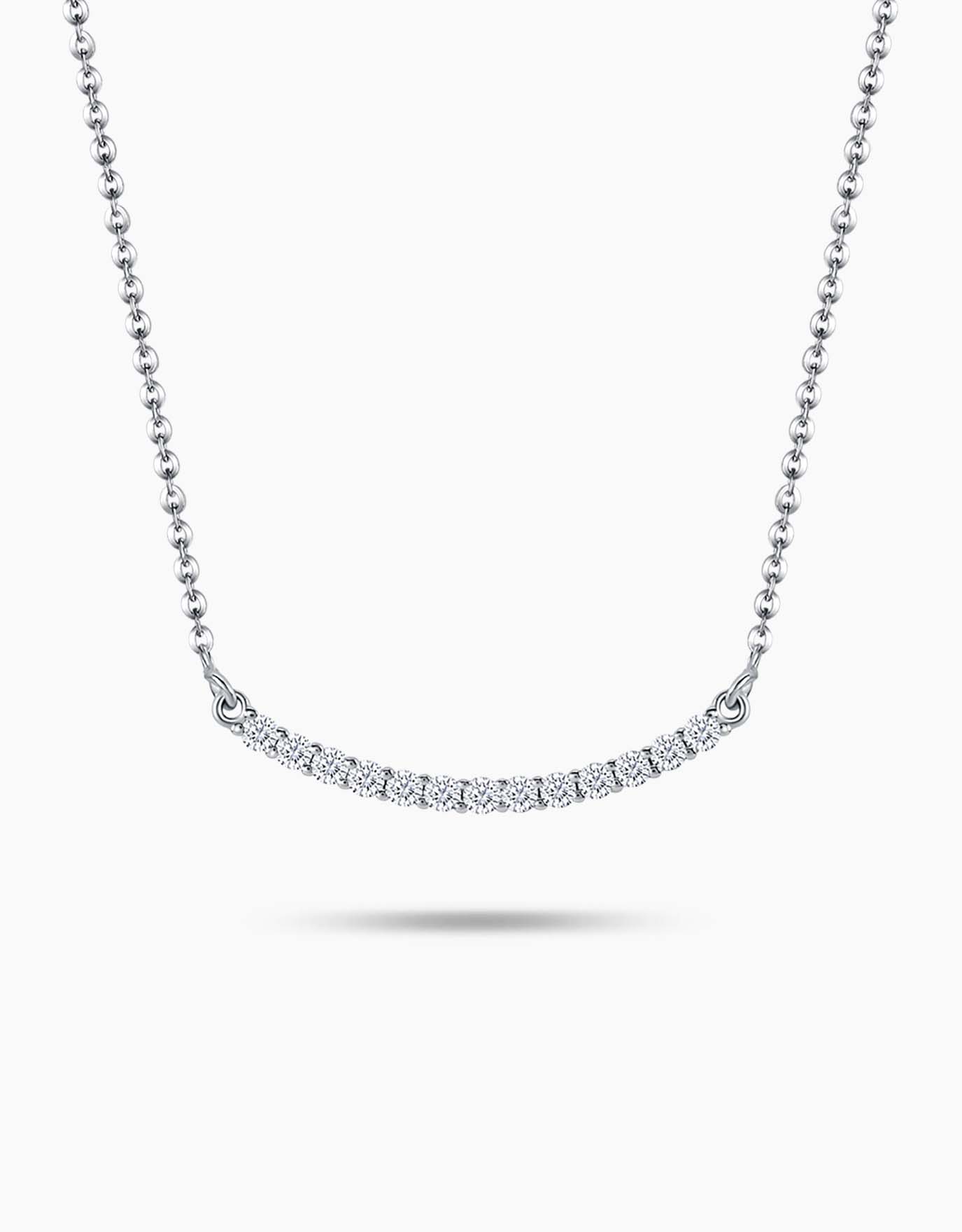 LVC Eterno Elegance Curved Diamond Necklace
