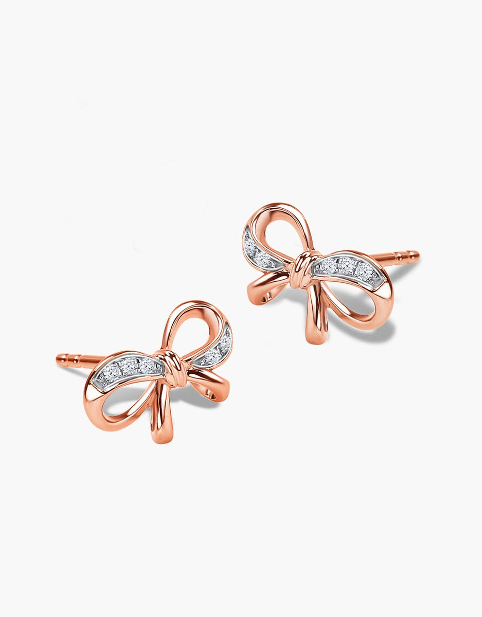 LVC Noeud Ribbon Diamond Earrings – Love & Co.