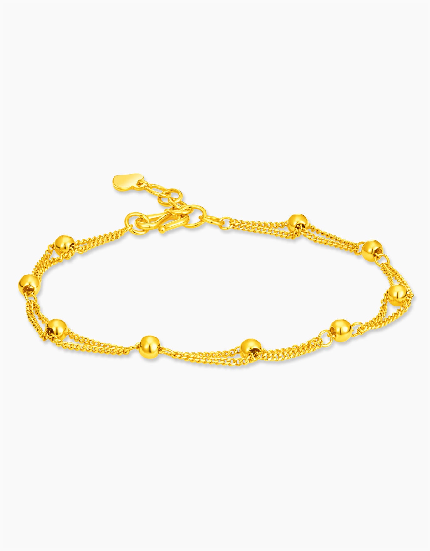 LVC 9IN Pellet 999 Gold Bracelet