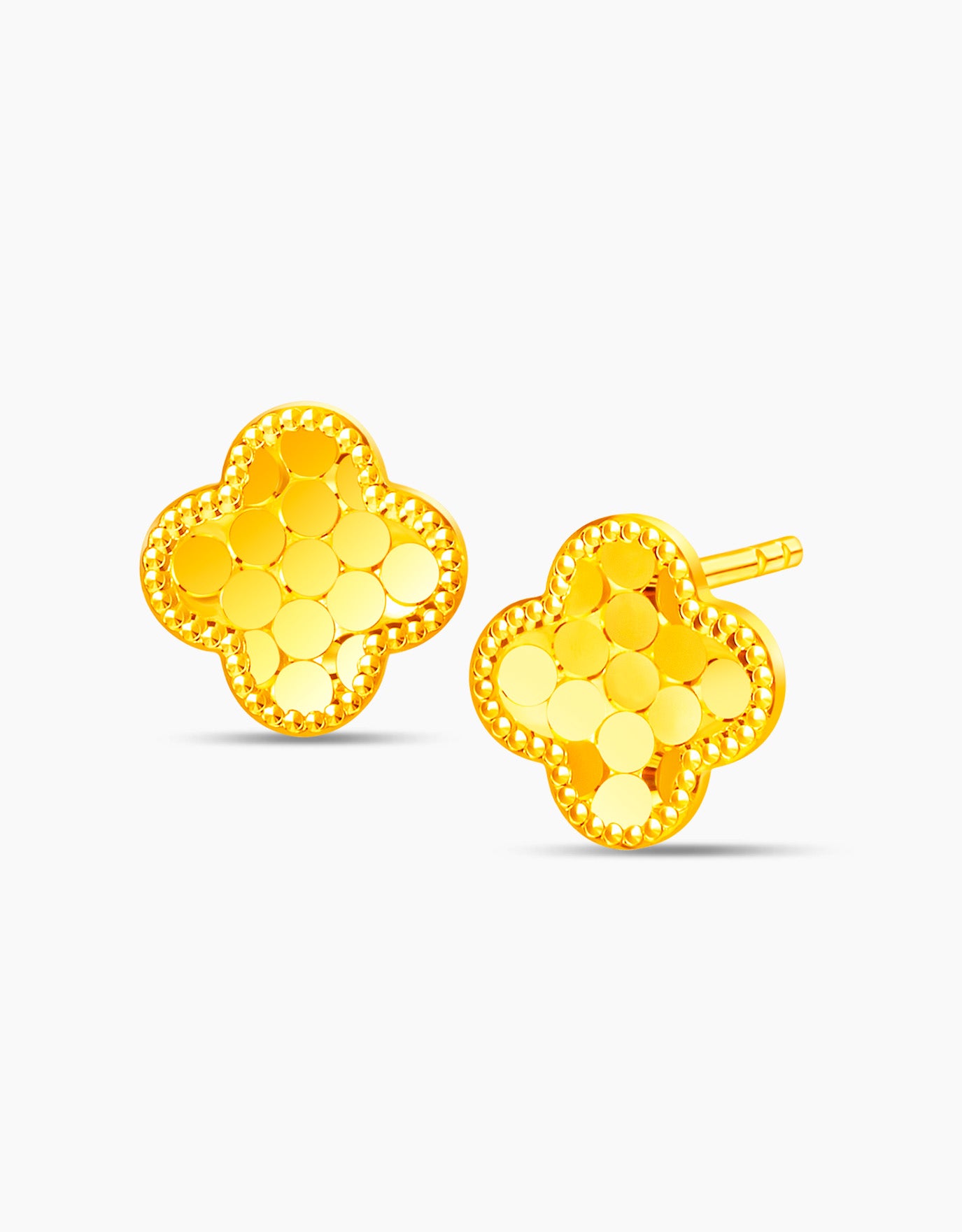 LVC 9IN Allure Flower 999 Gold Earrings