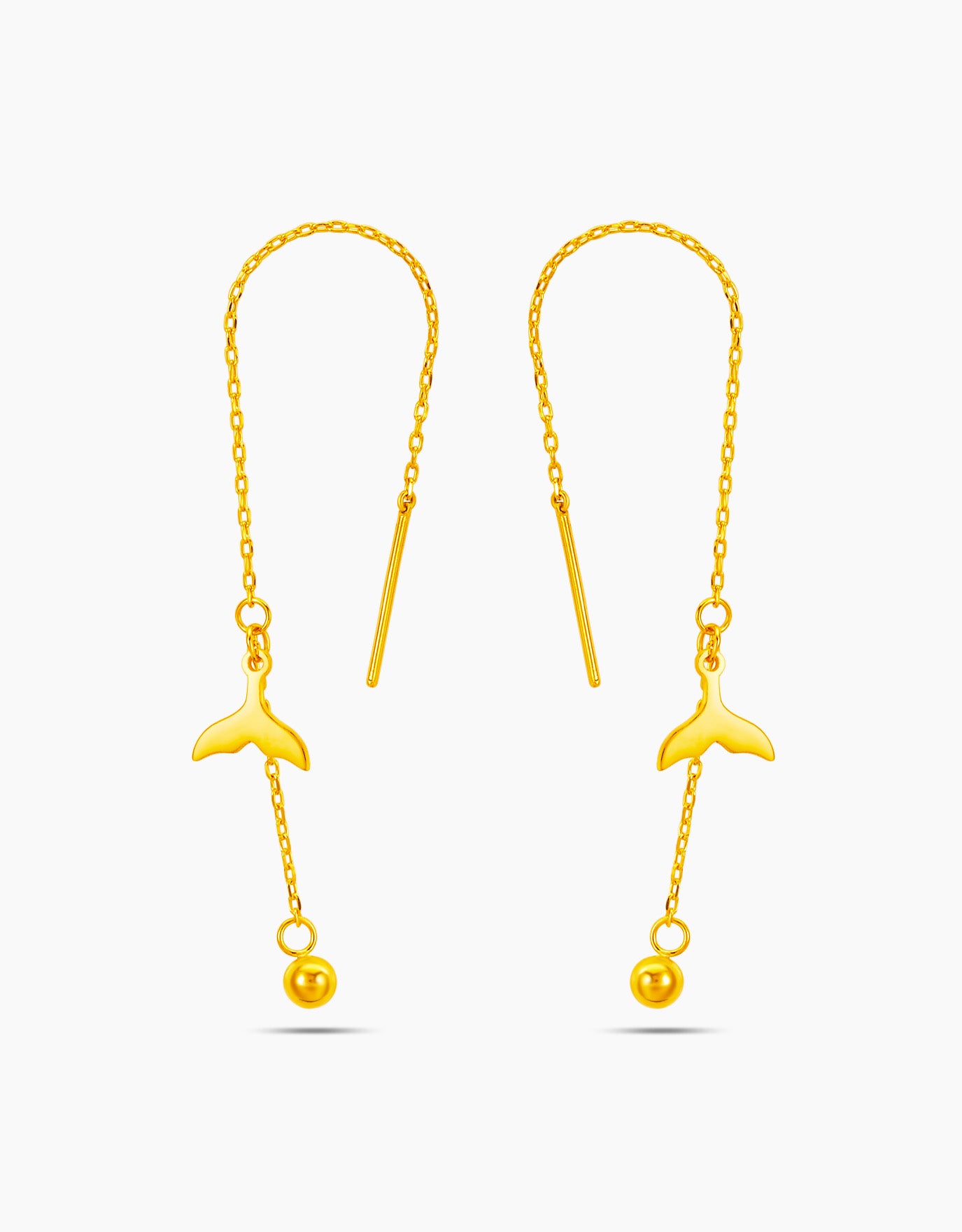 LVC 9IN Ariel 999 Gold Drop Earrings