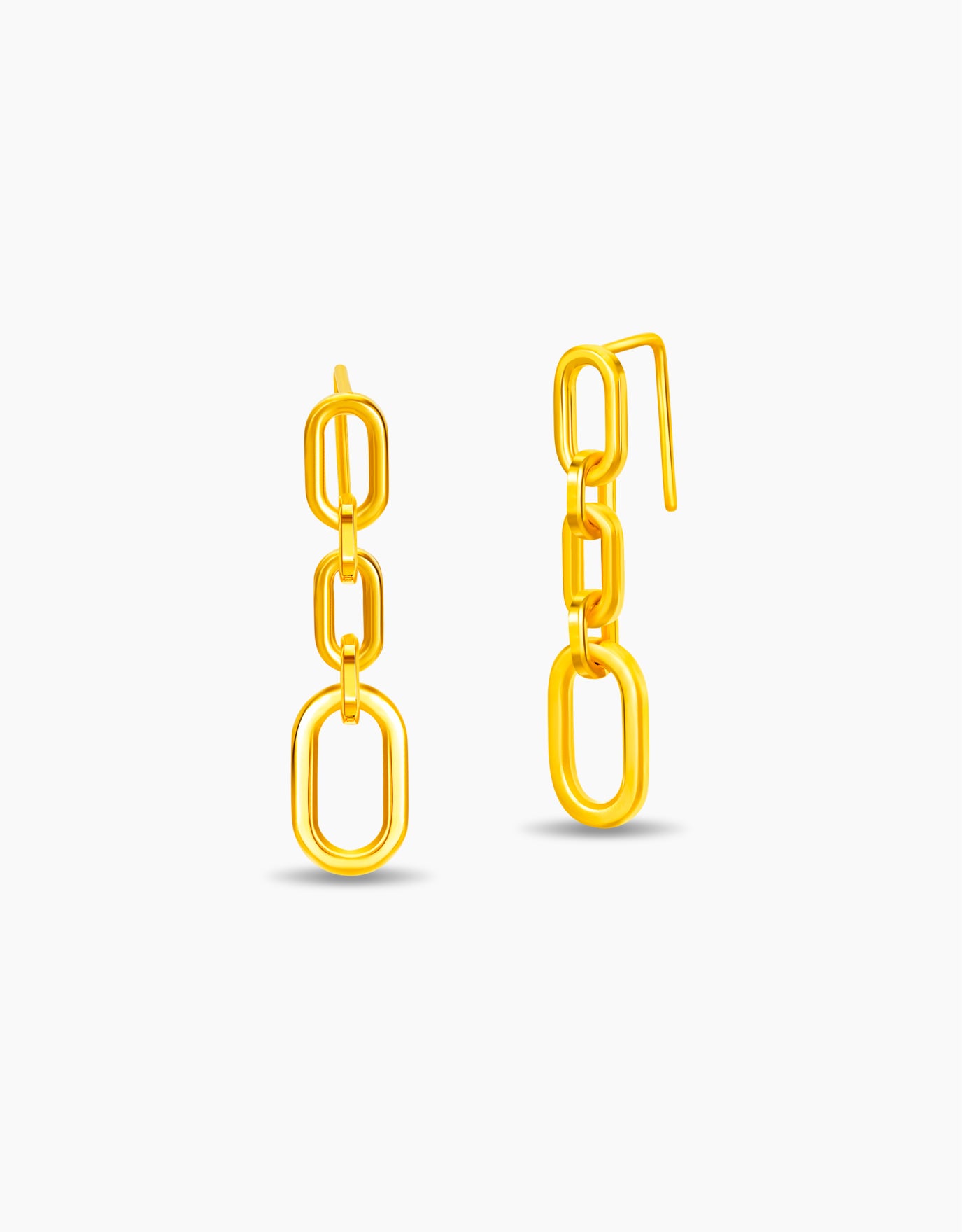 LVC 9IN Amara Chain Drop 999 Gold Earrings