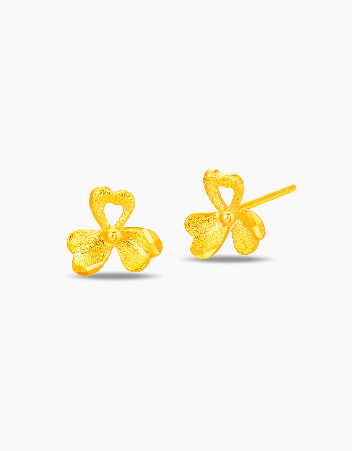 LVC 9IN Iris 999 Gold Earrings