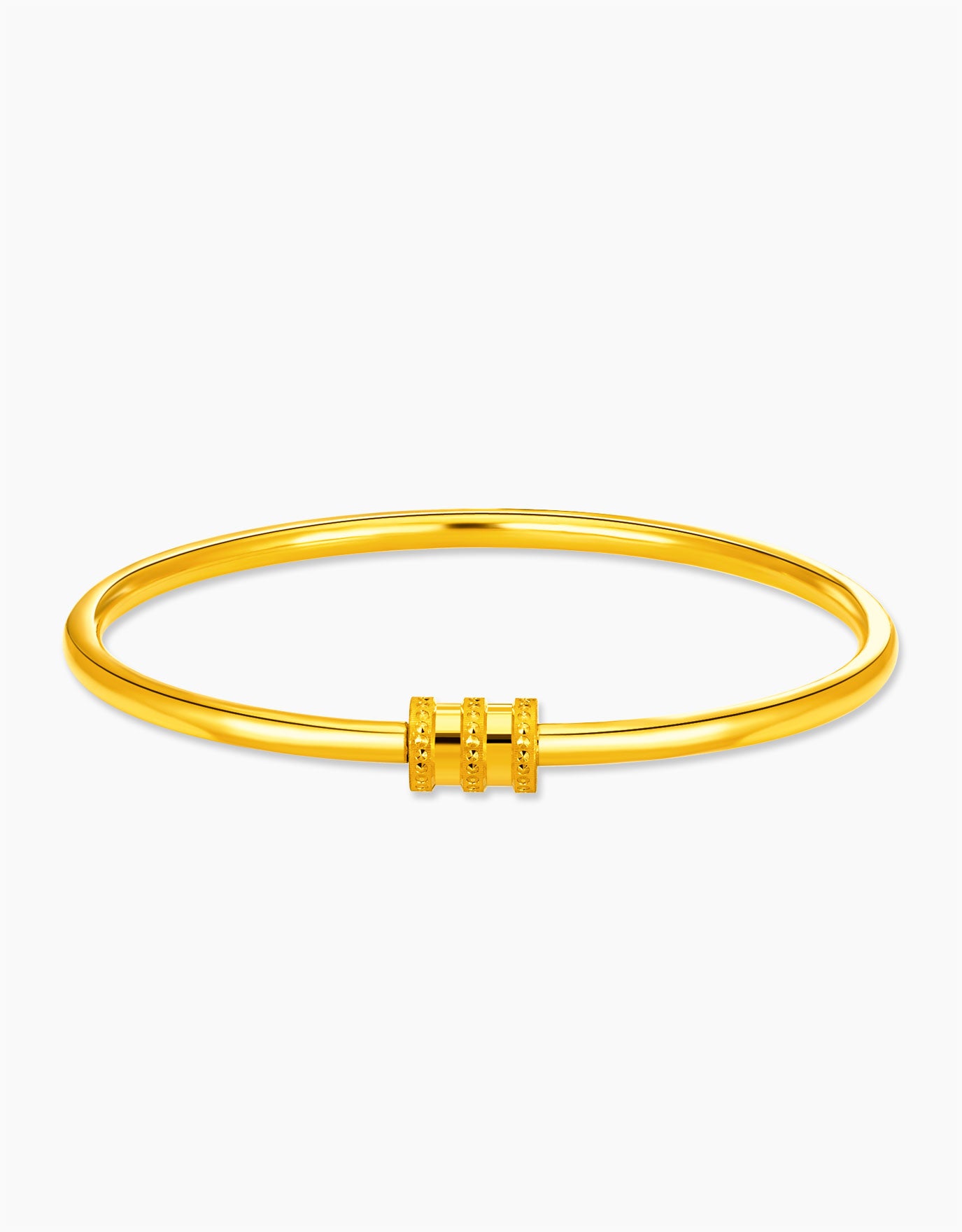 LVC 9IN Drum 999 Gold Bangle