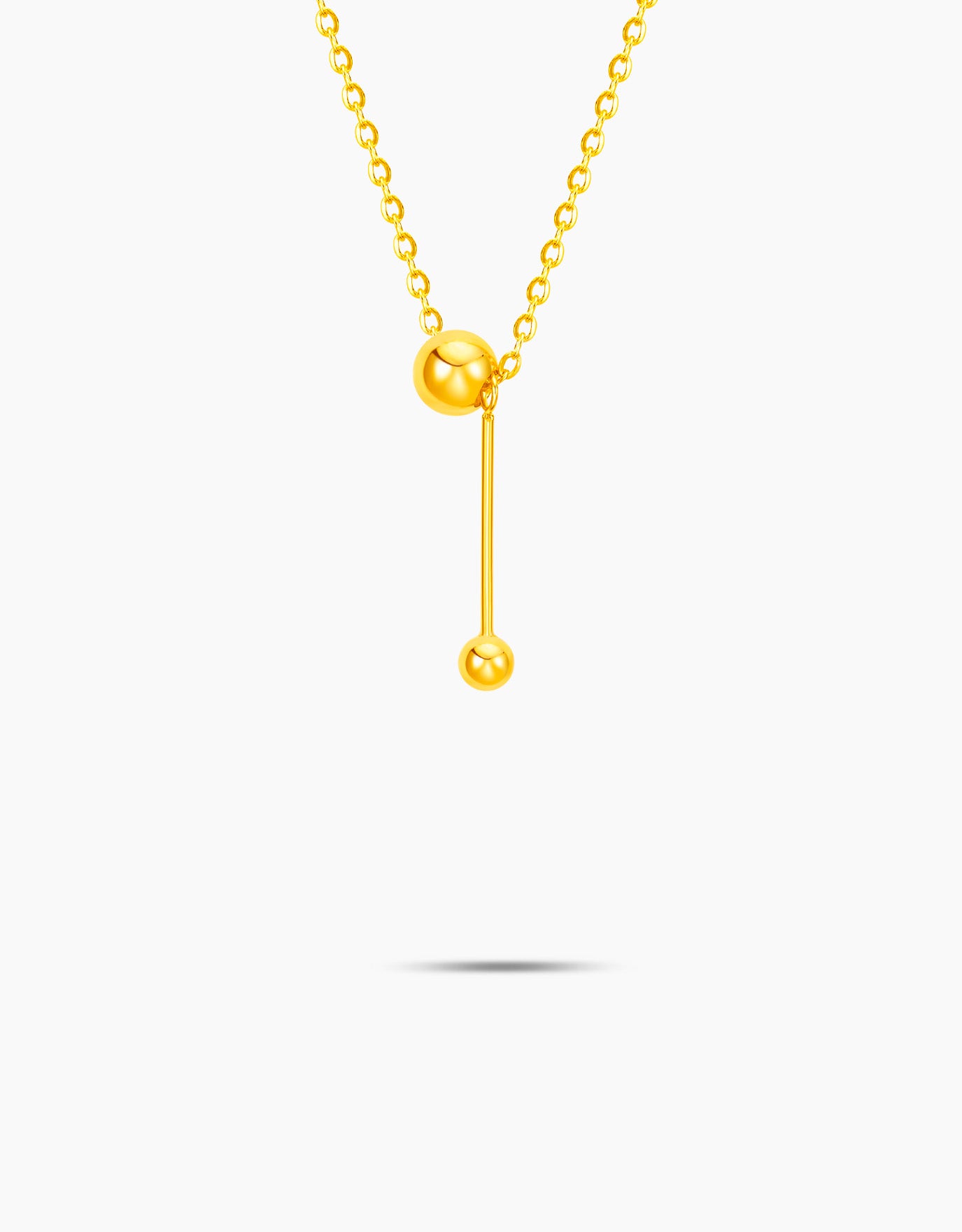 LVC 9IN Drop Circlet 999 Gold Necklace