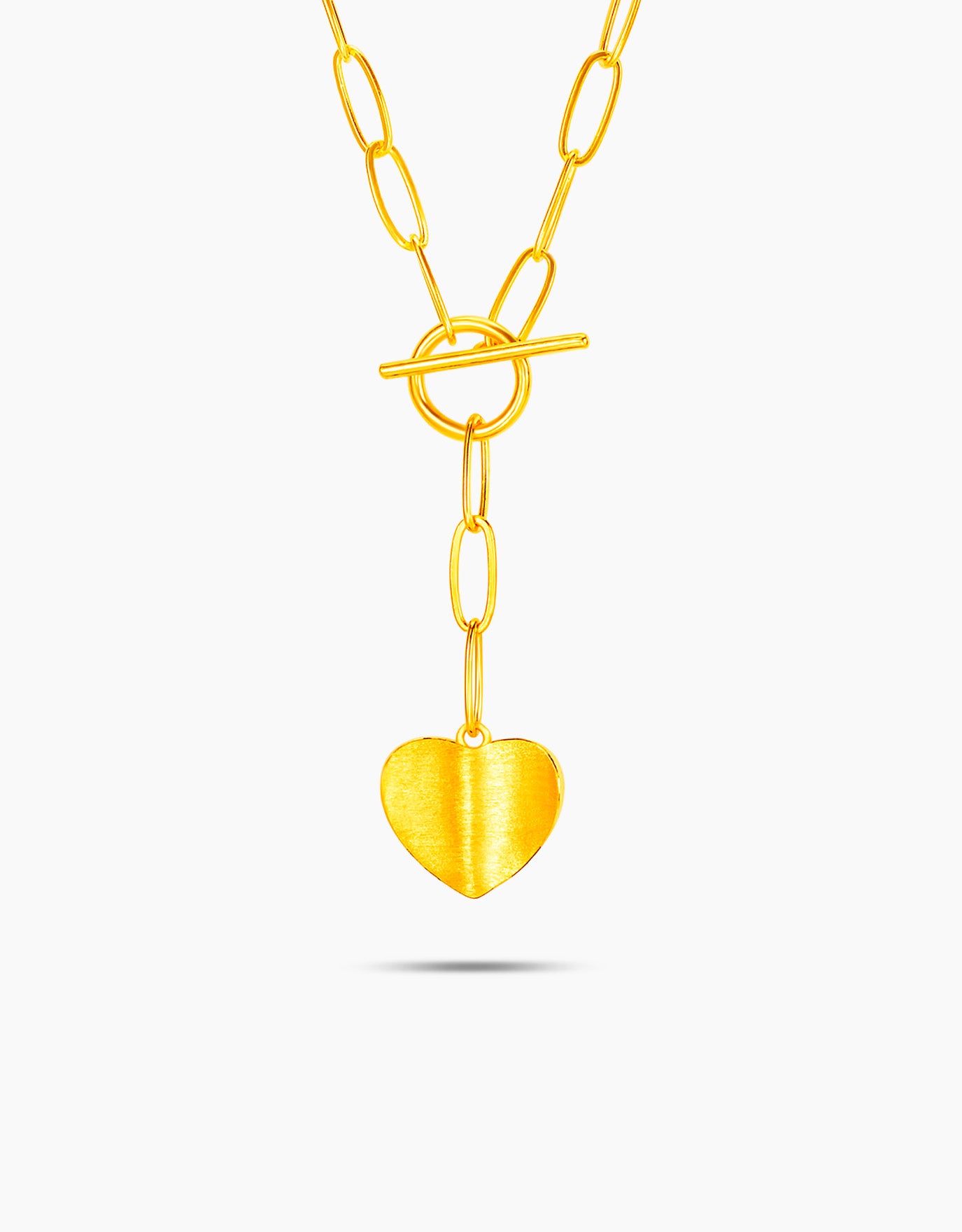 LVC 9IN Carla Heart 999 Gold Necklace
