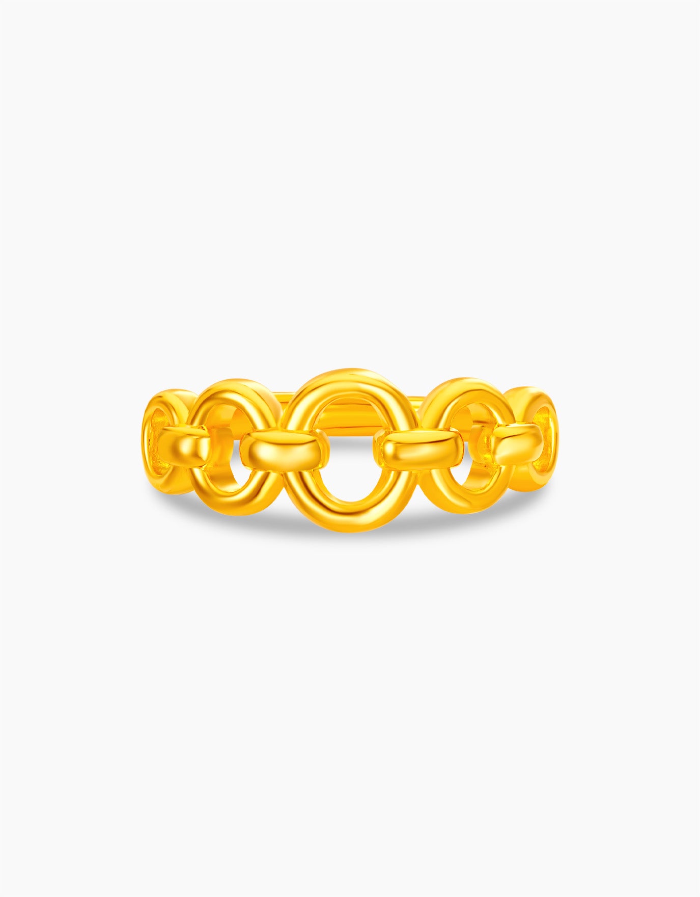 LVC 9IN Gleaming Link Gold Ring