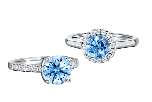 Real blue diamond best sale ring