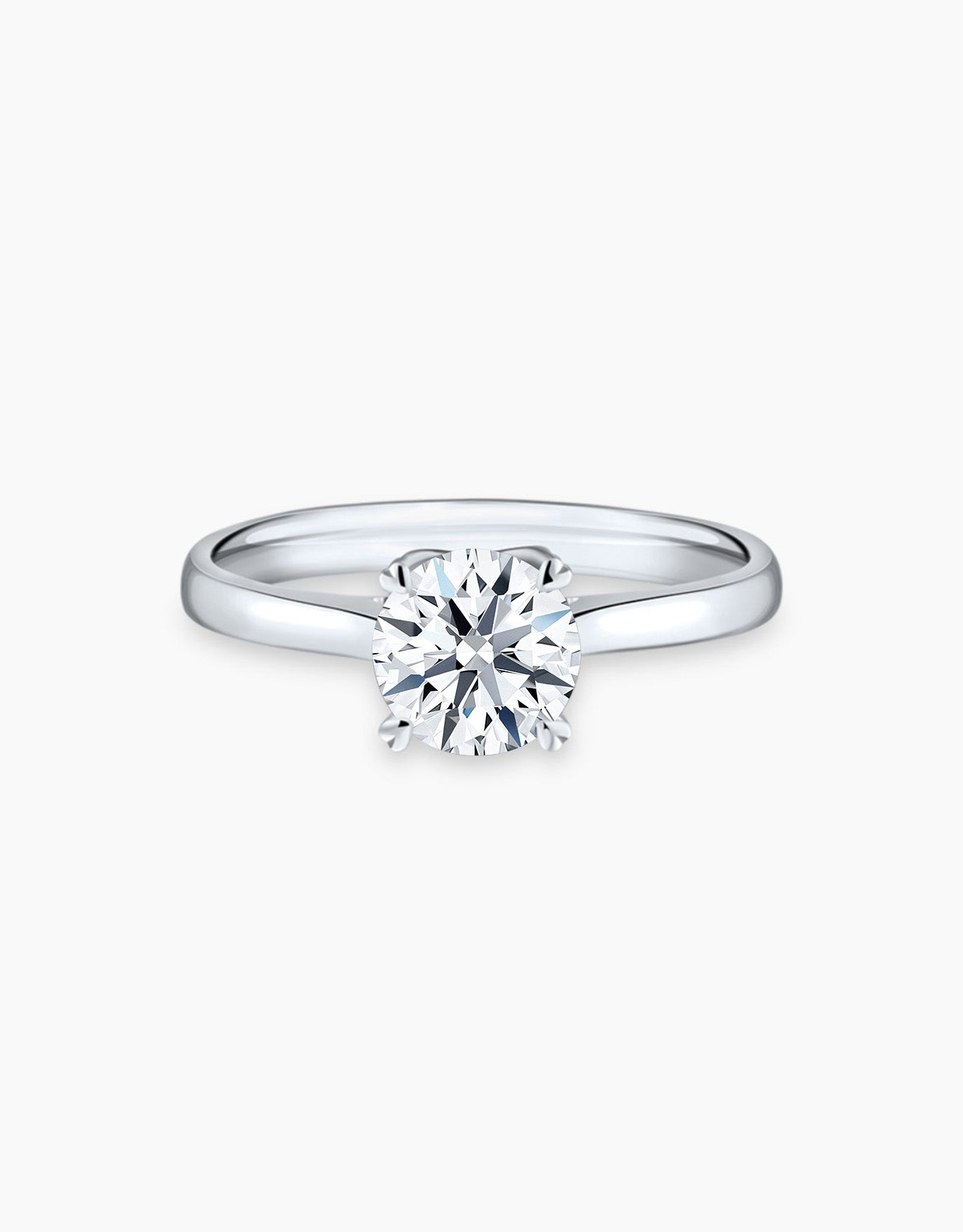 Gold solitaire clearance engagement ring