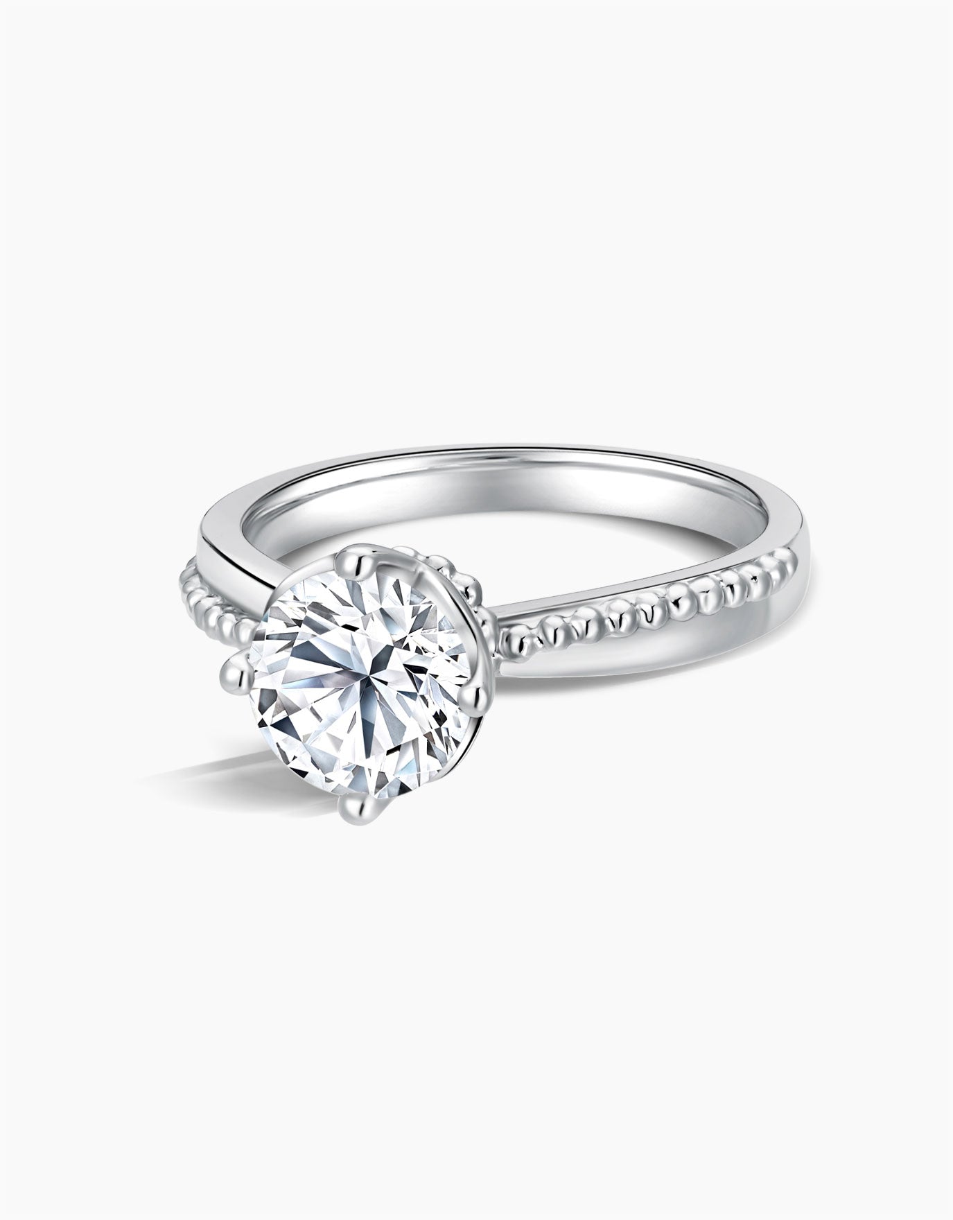 LVC Precieux Classic Milgrain Diamond Ring