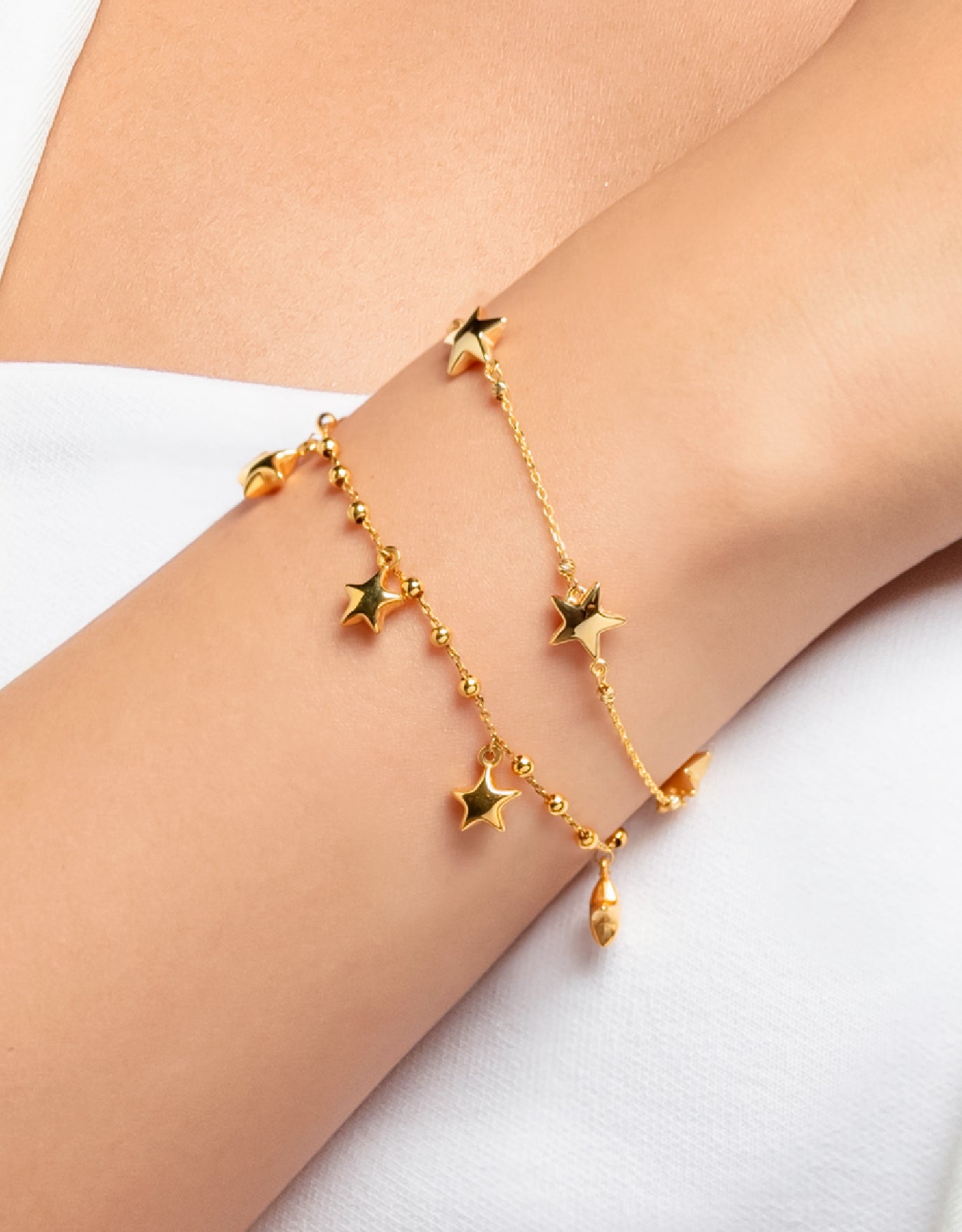 LVC MOD22 Star Cascade Gold Bracelet
