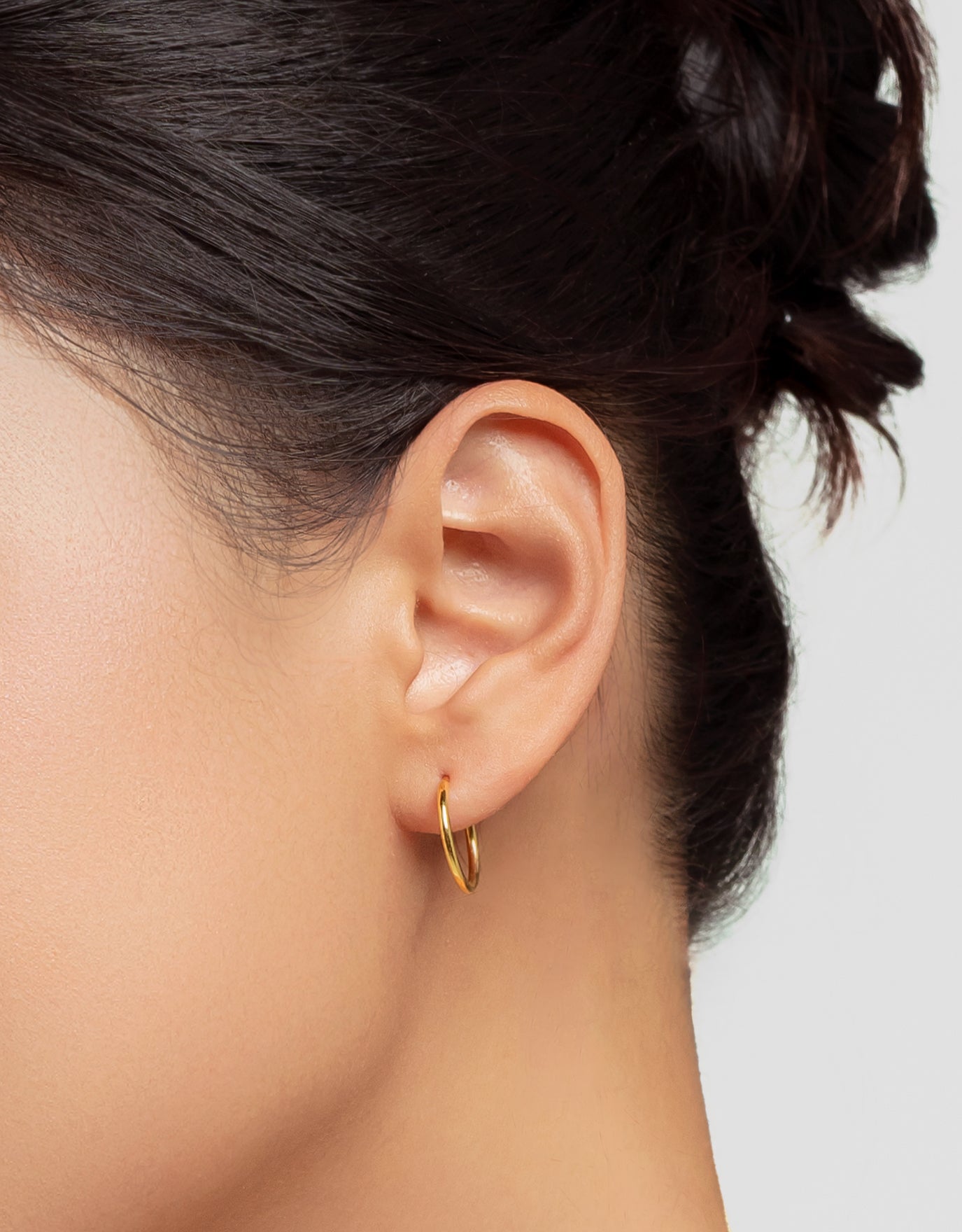 LVC MOD22 Sunbeam Shine Gold Hoop Earrings