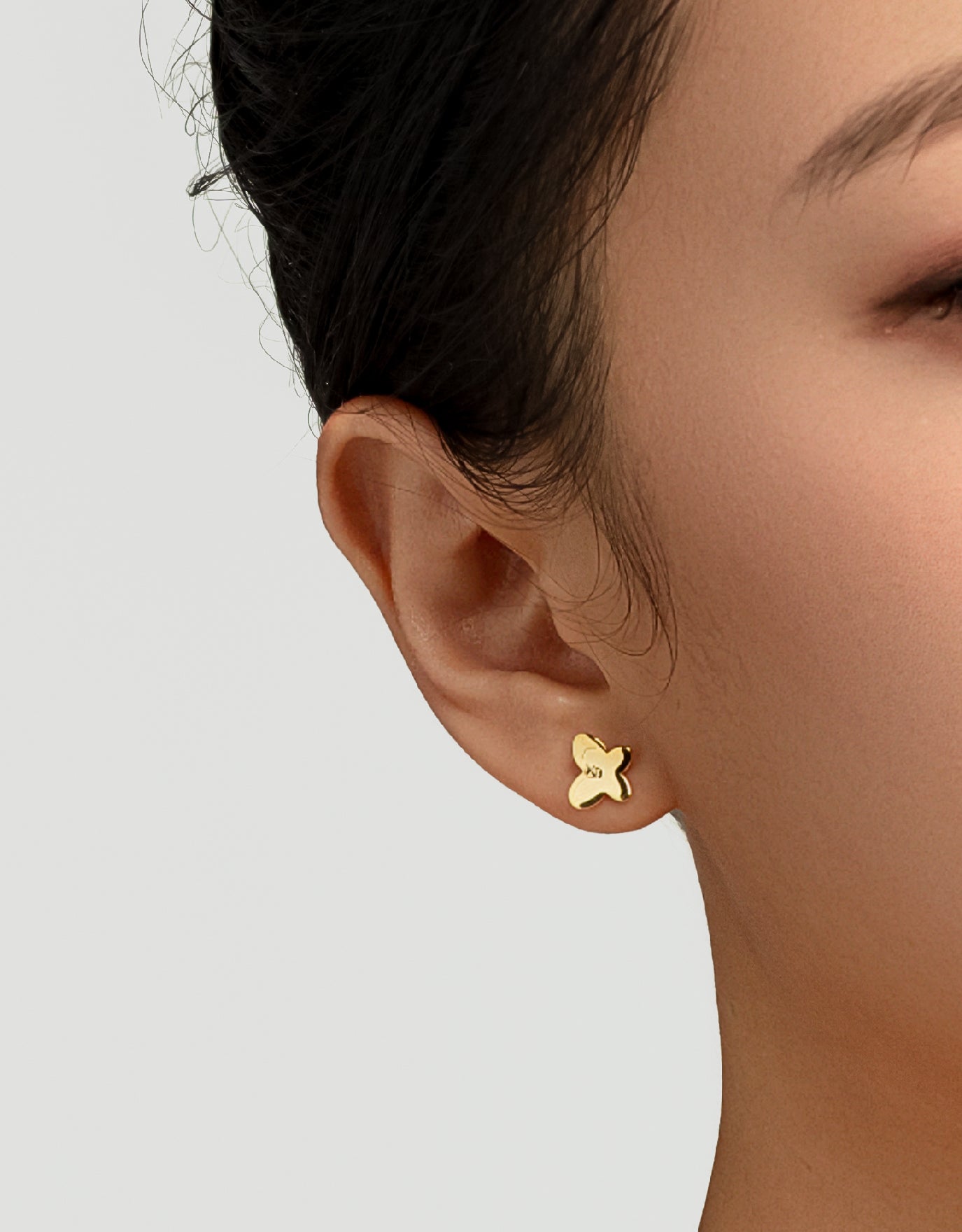 LVC MOD22 Butterfly Prism Gold Earrings