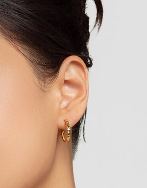 LVC MOD22 Rippling Twilights Gold Hoop Earrings