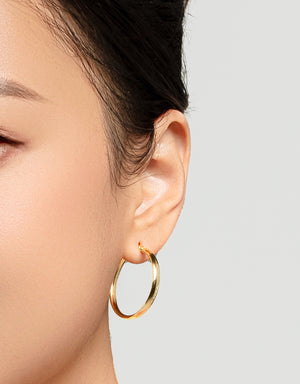 LVC MOD22 Inter-Stella Gold Hoop Earrings