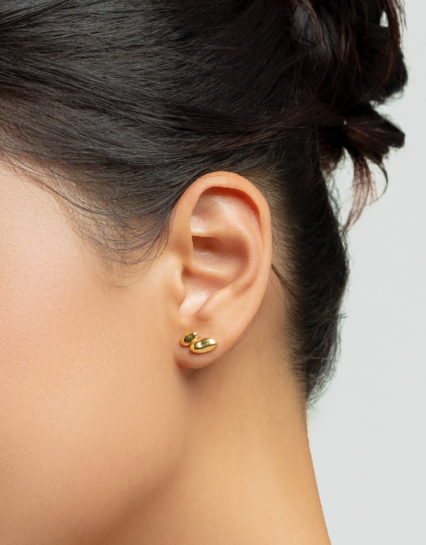 LVC MOD22 Drip Union Gold Earrings