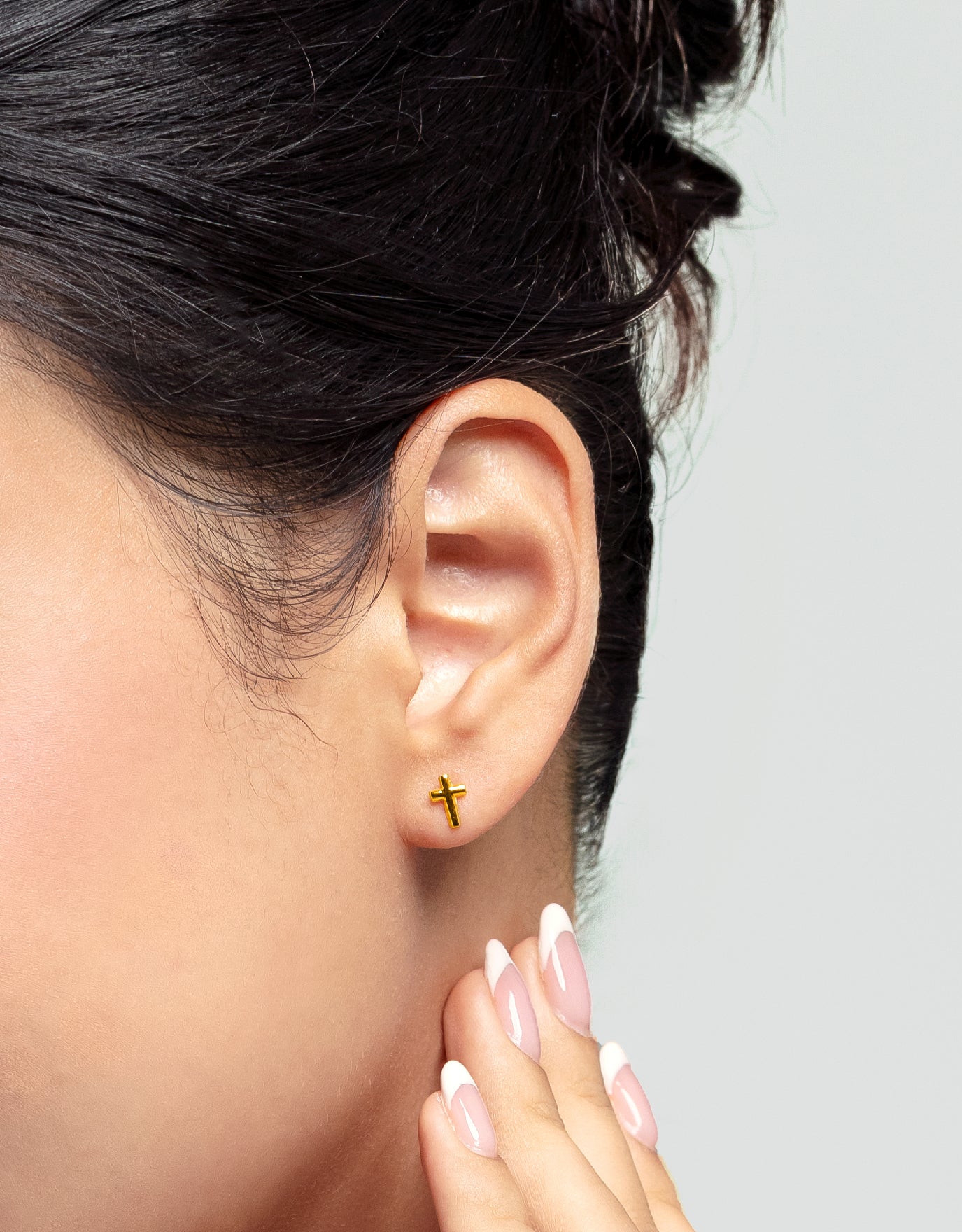 LVC MOD22 Gracelight Cross Gold Earrings