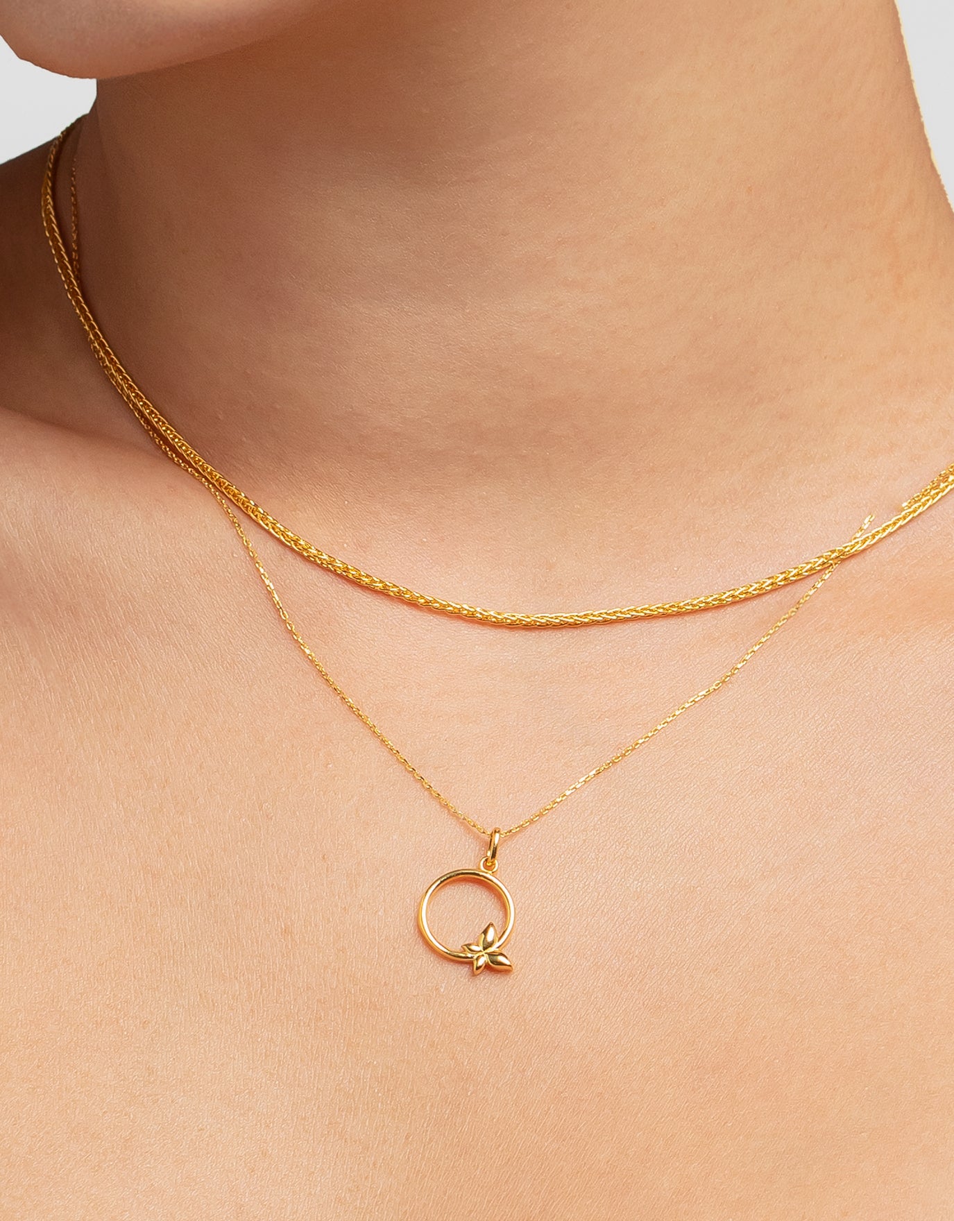 LVC MOD22 Butterfly Flutter Gold Necklace