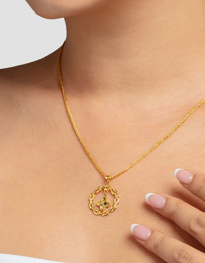 LVC MOD22 Clover Talisman Gold Pendant
