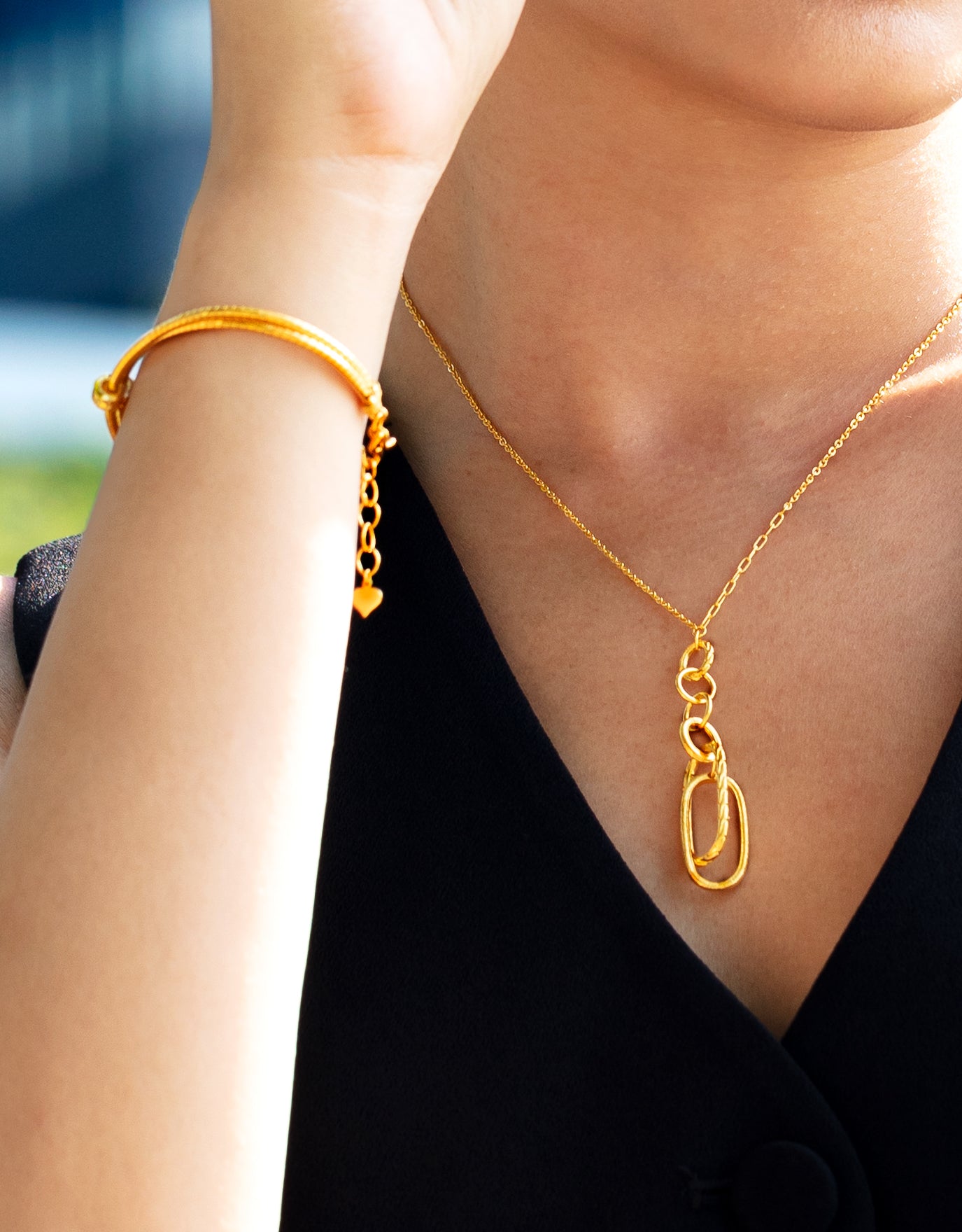 LVC 9IN Kailey 999 Gold Necklace