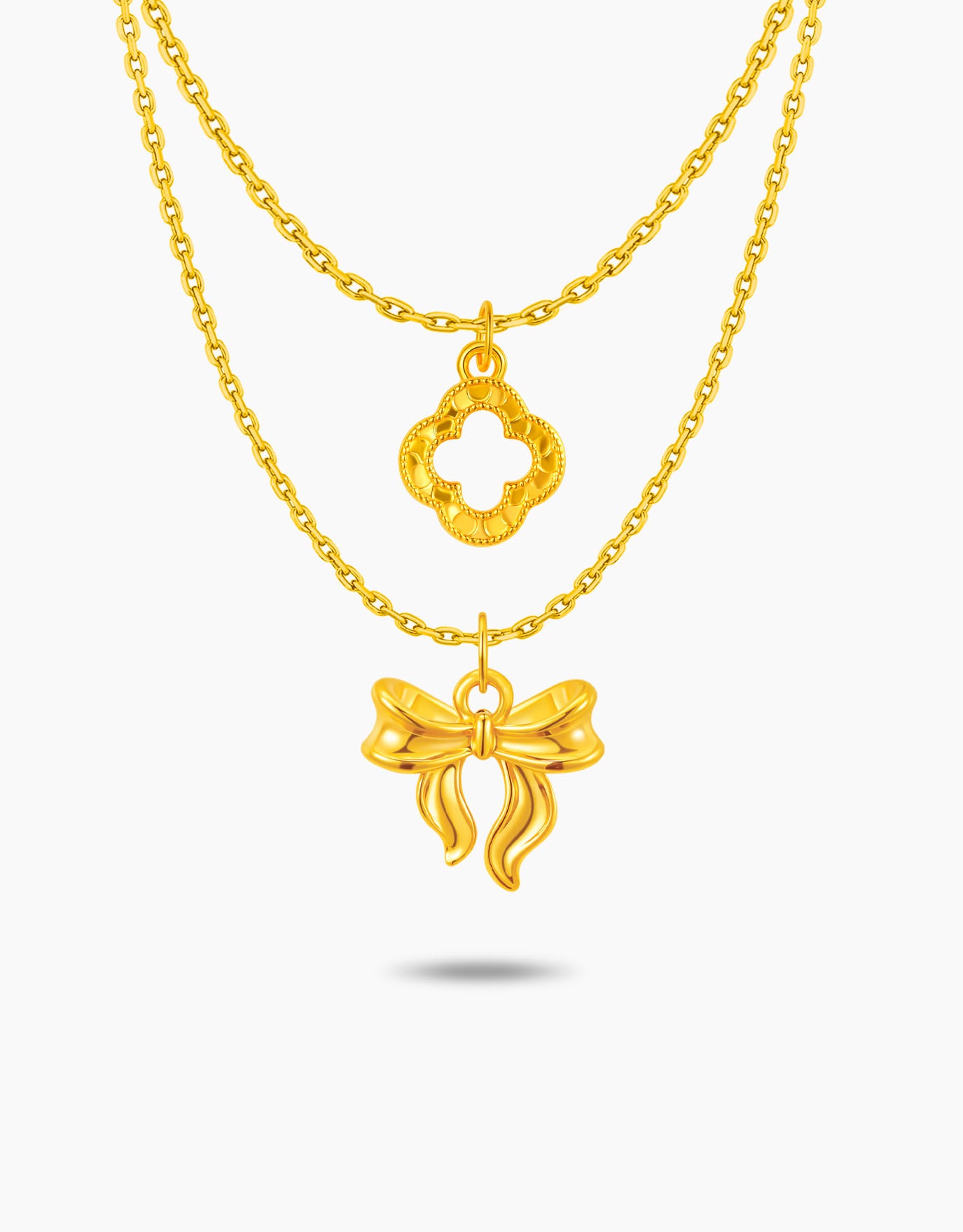 LVC 9IN Sweetheart Duo Mix-and-Match 999 Gold Pendant Bundle