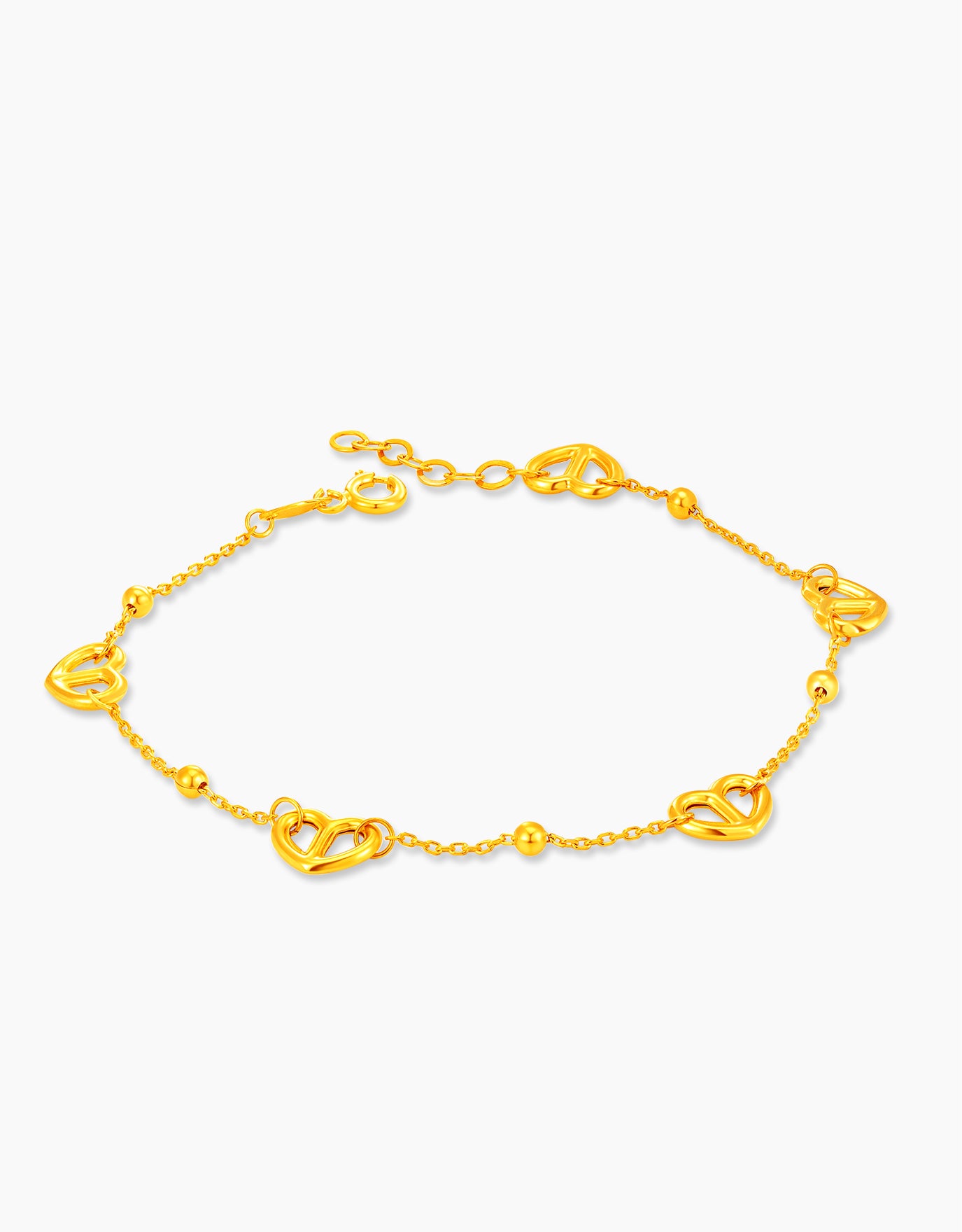 LVC MOD22 Mariner Heart Gold Bracelet