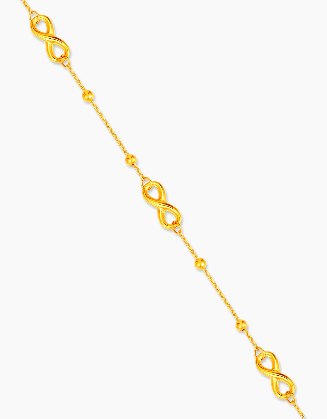 LVC MOD22 Infinity Loop Gold Bracelet