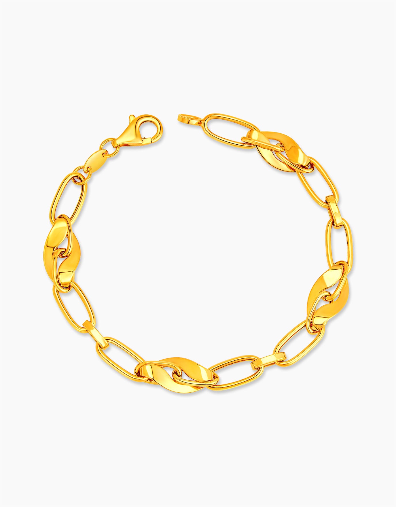 LVC MOD22 Twirl Loop Gold Bracelet