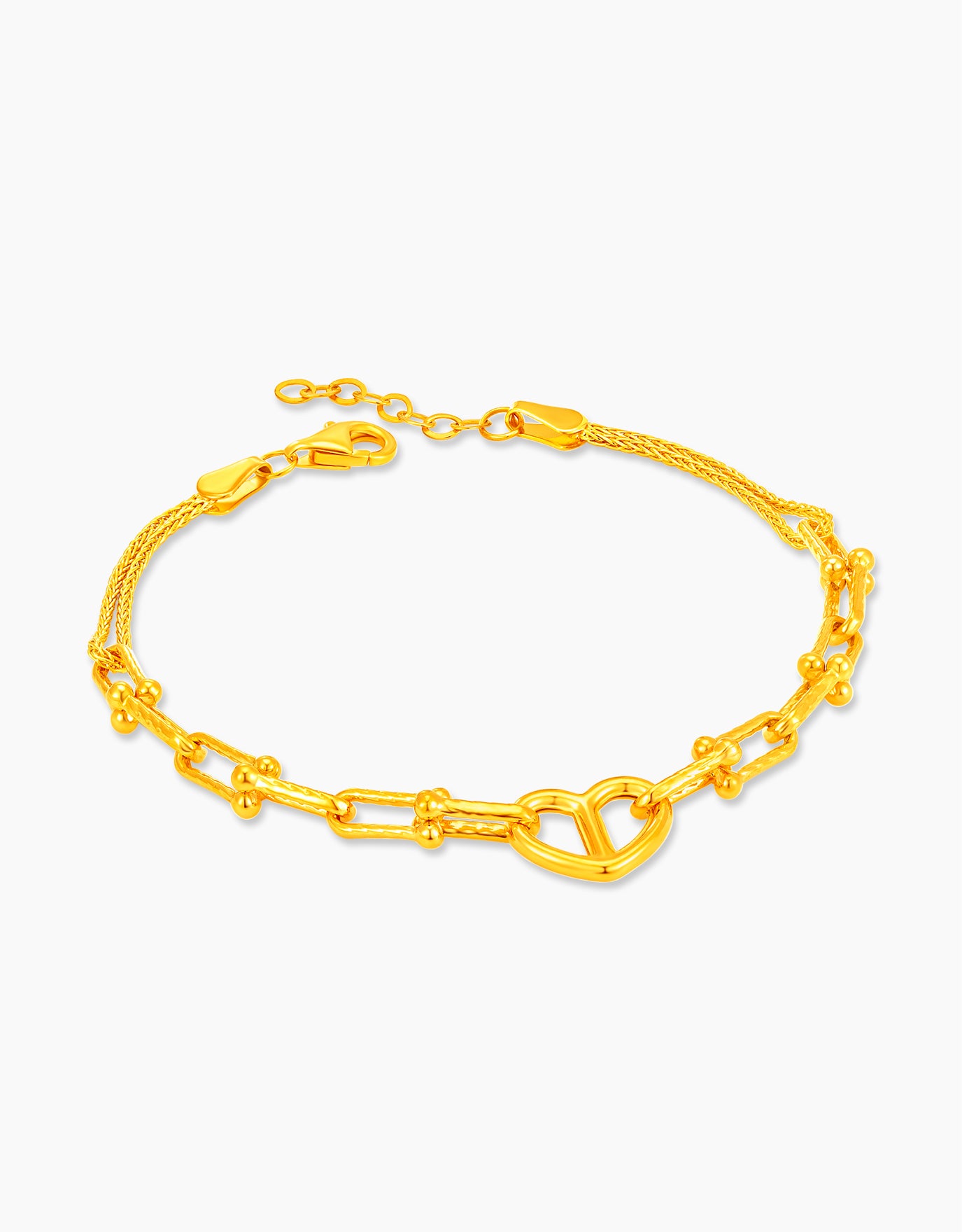 LVC MOD22 Unified Heart Gold Bracelet