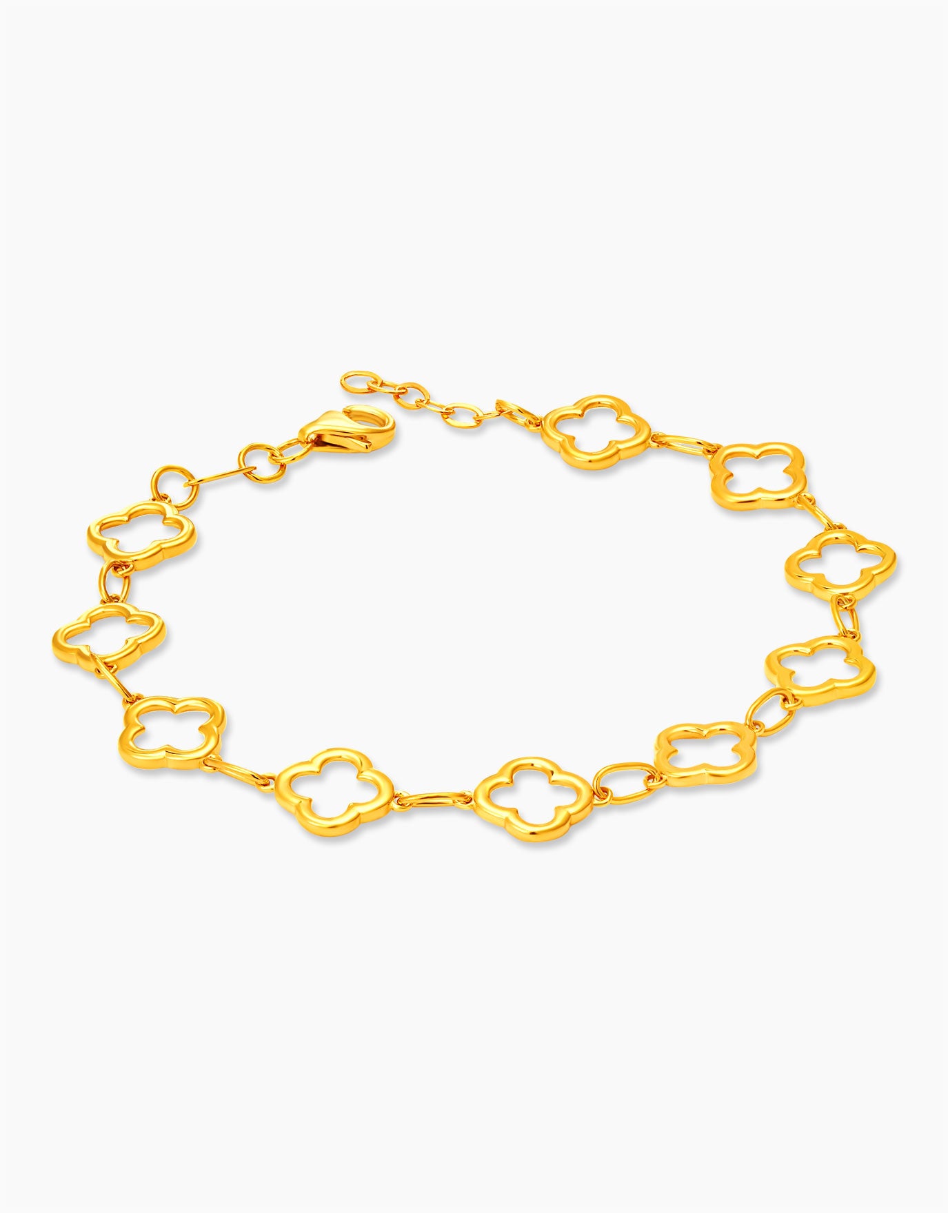 LVC MOD22 Clover Wreath 10K Gold Bracelet