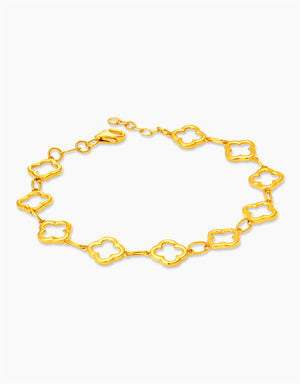 LVC MOD22 Clover Wreath Gold Bracelet