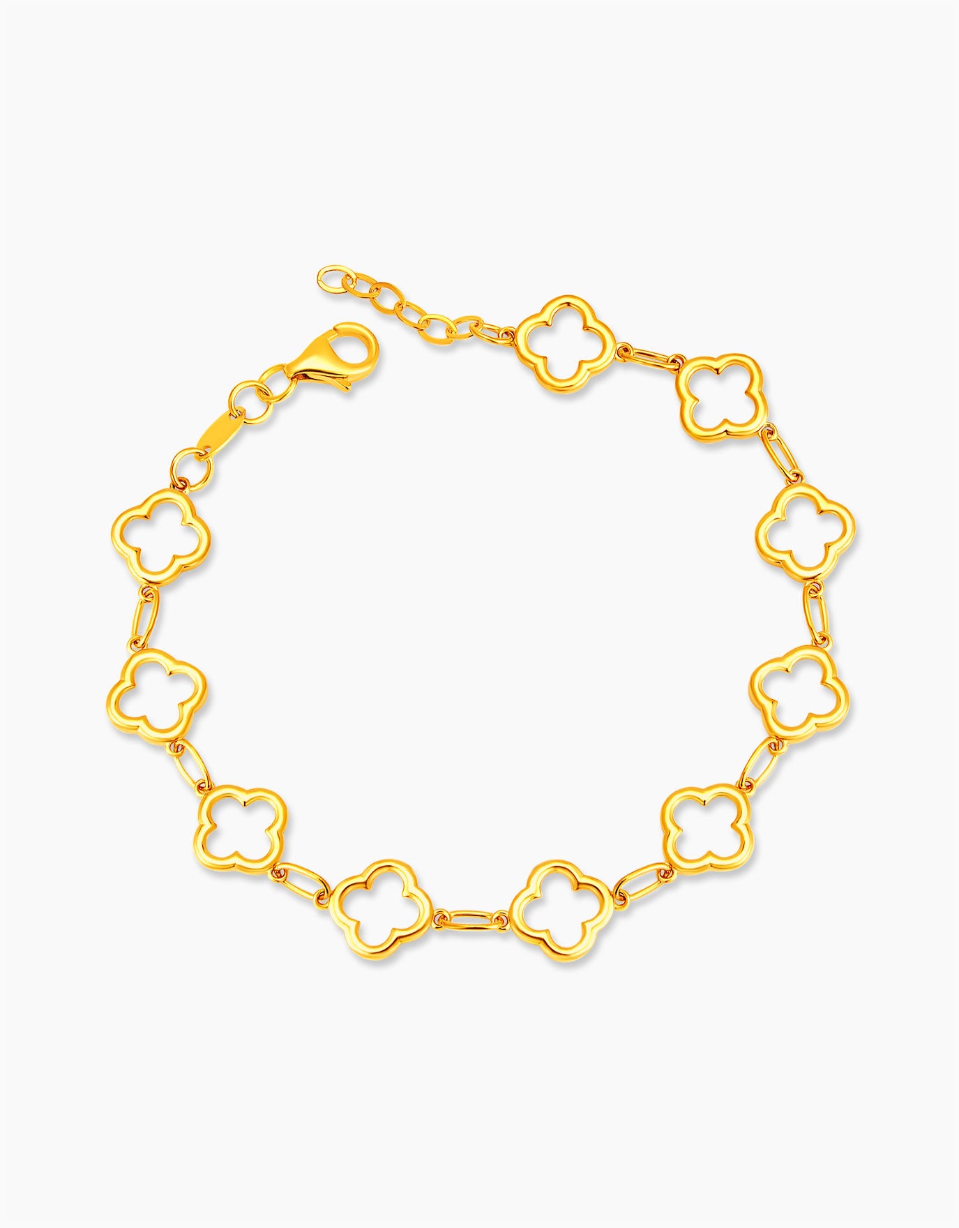 LVC MOD22 Clover Wreath Gold Bracelet