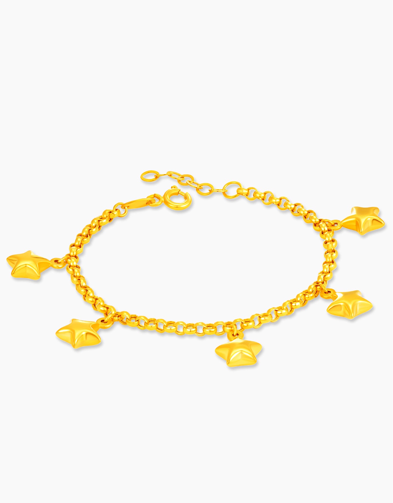 LVC MOD22 Twinkle Stars Gold Baby Bracelet