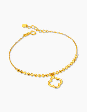LVC MOD22 Dazzling Clover Gold Bracelet