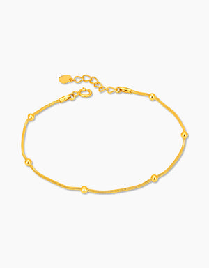 LVC MOD22 Sleek Bead Gold Bracelet