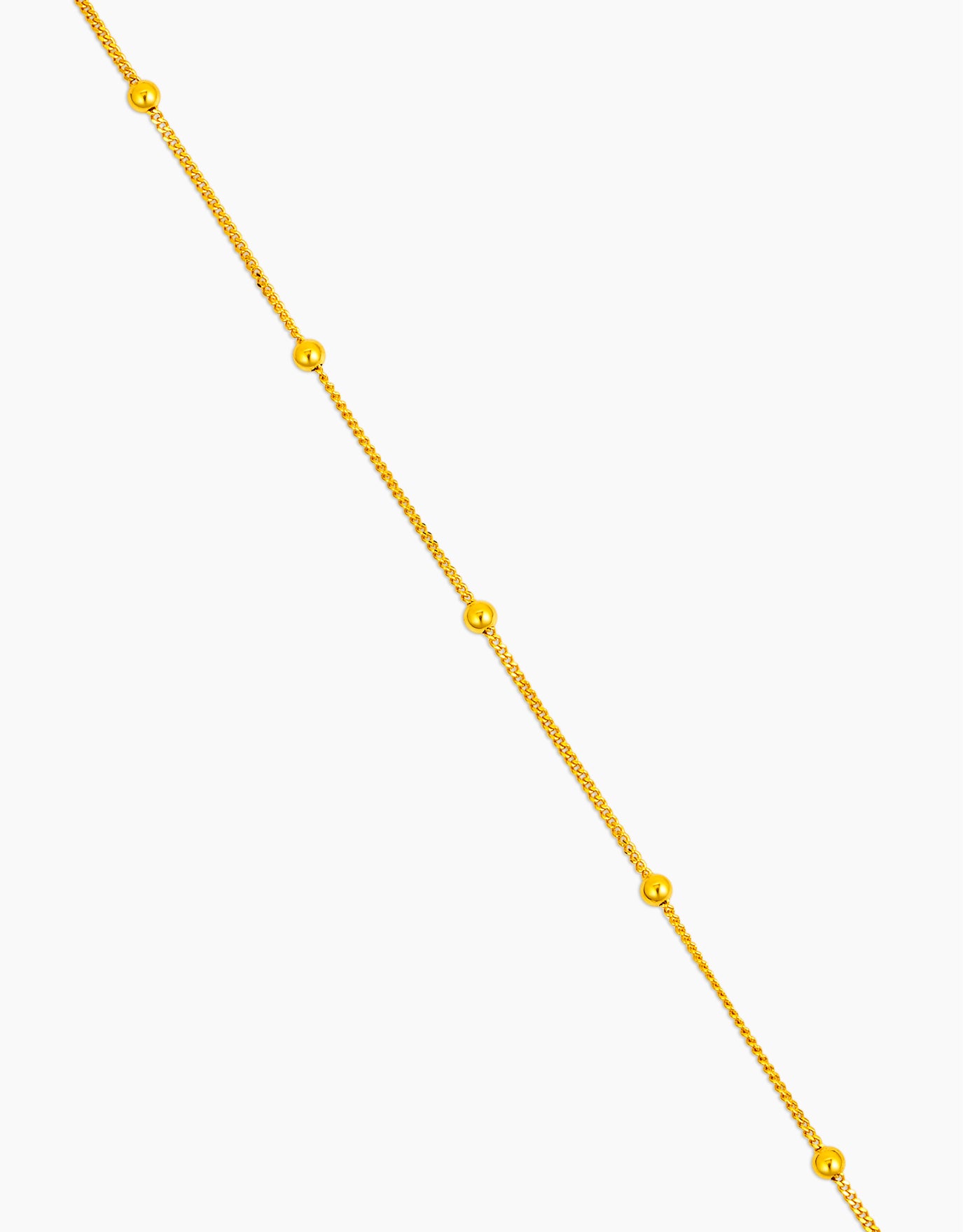 LVC MOD22 Gleam Bead Curb Gold Bracelet