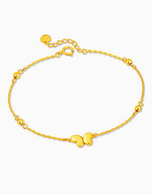 LVC MOD22 Beaming Butterfly Gold Bracelet