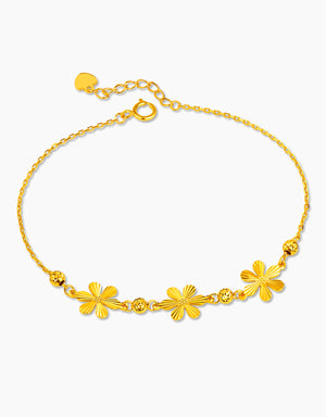 LVC MOD22 Sunpetal Trio Gold Bracelet