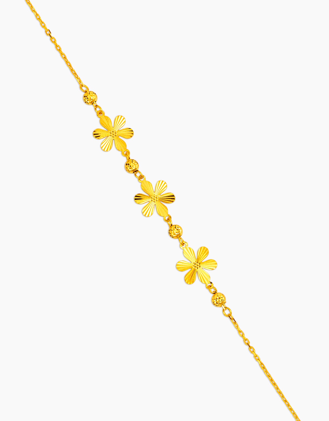 LVC MOD22 Sunpetal Trio Gold Bracelet