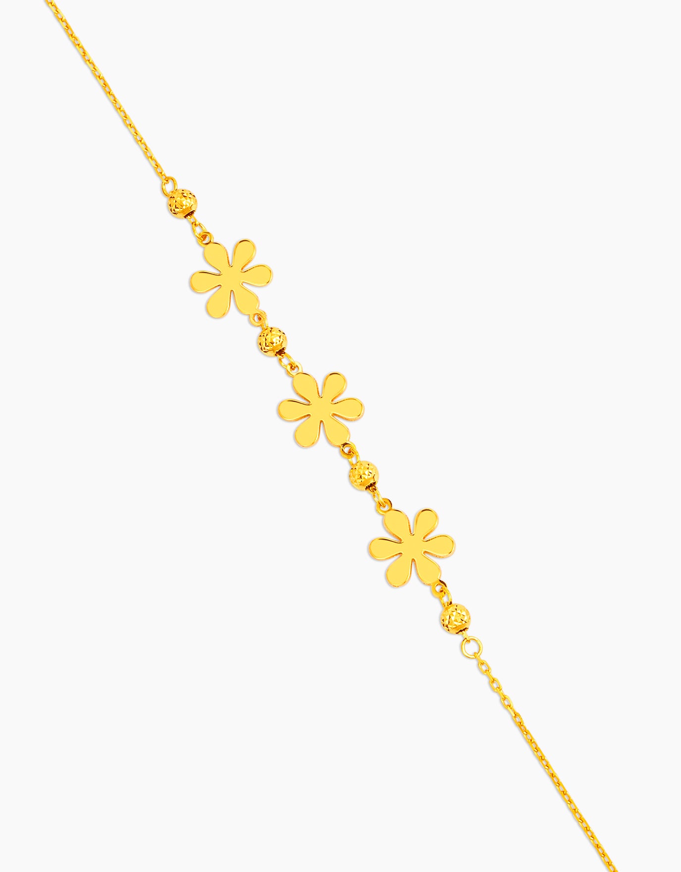 LVC MOD22 Sunpetal Trio Gold Bracelet