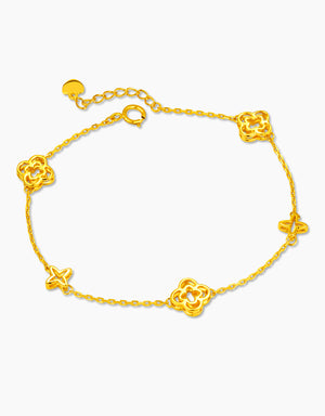 LVC MOD22 Clover Star Harmony Gold Bracelet