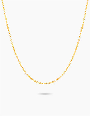 LVC 10K Yellow Gold Cable Chain