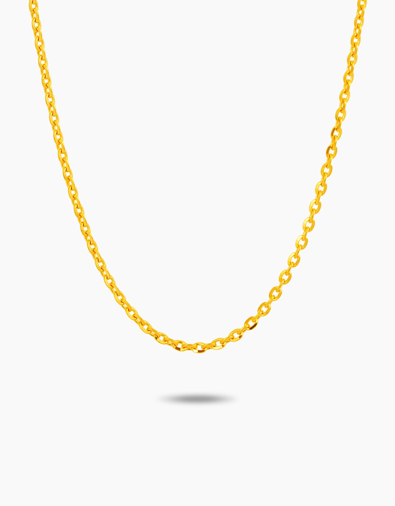 LVC 10K Yellow Gold Oval Cable Chain