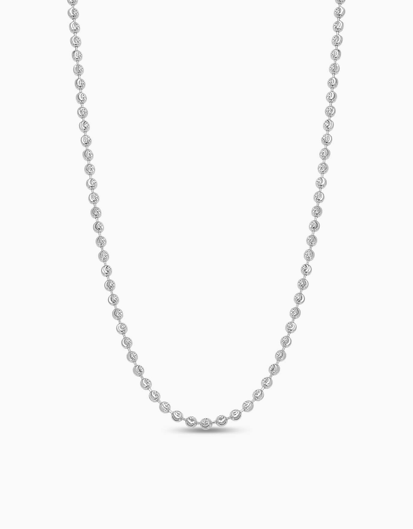 LVC Charmes Beaded White Gold Chain Love Co