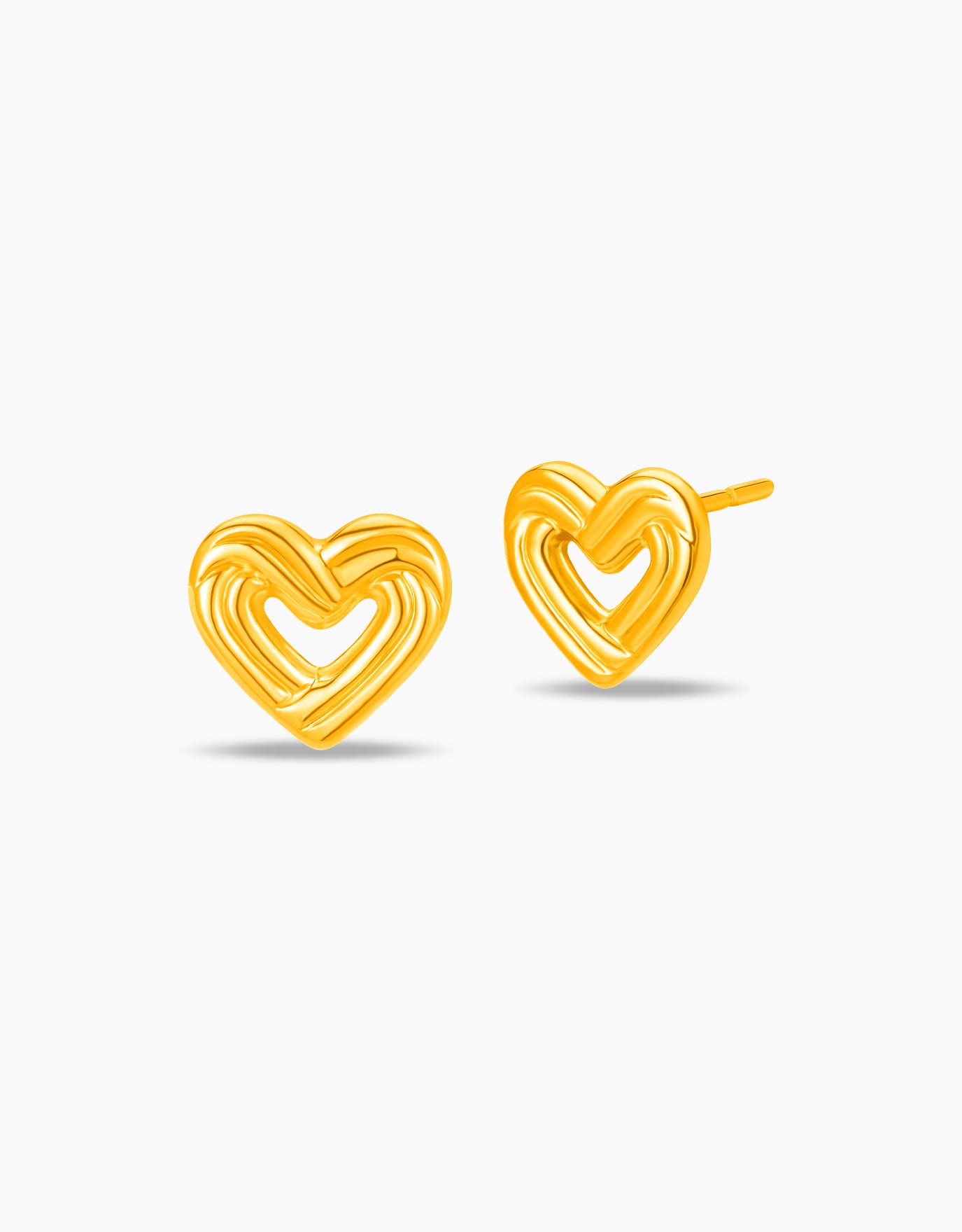 LVC MOD22 Heartline Gold Earrings