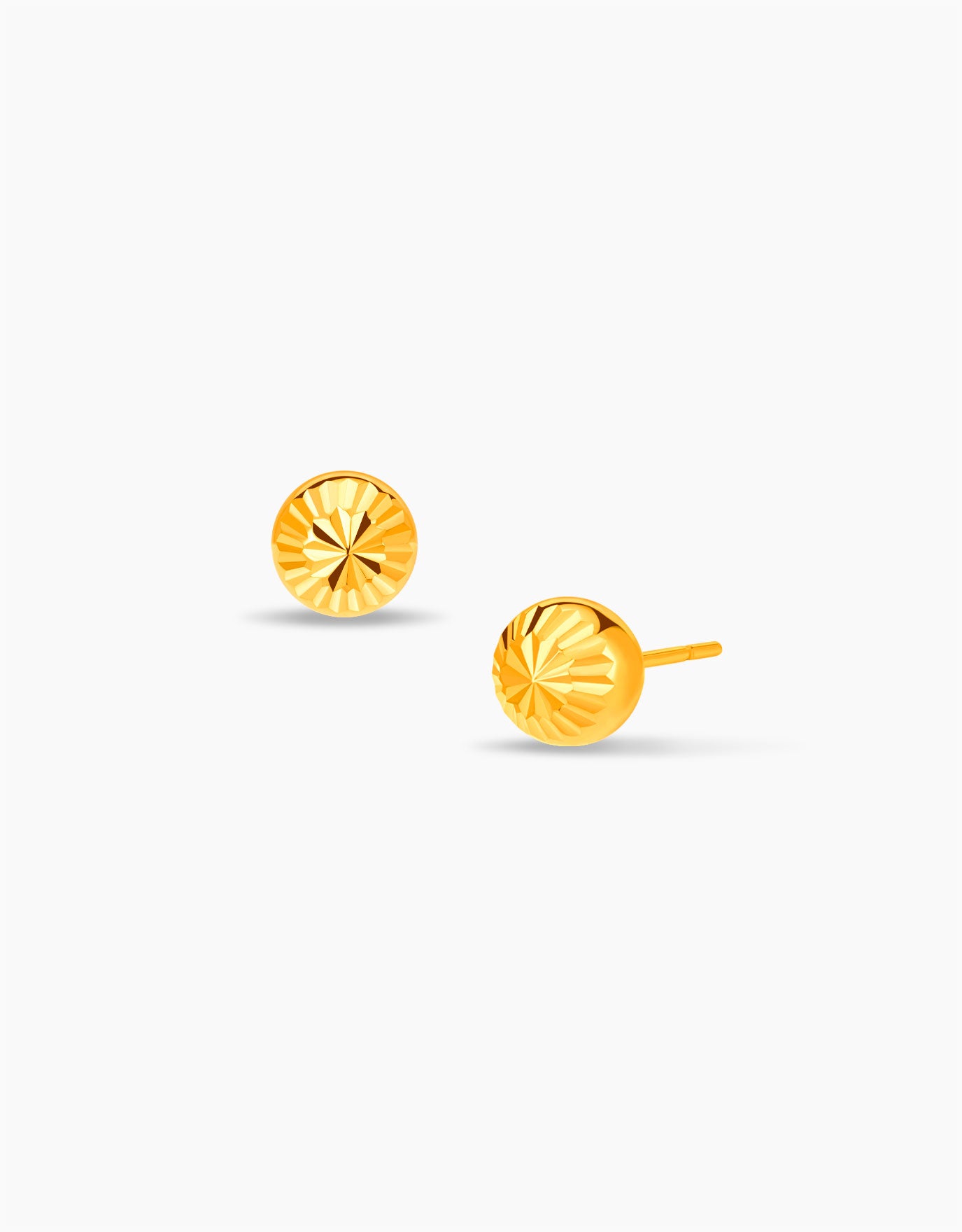 LVC Facetta Ball MOD22 10K Gold Earrings