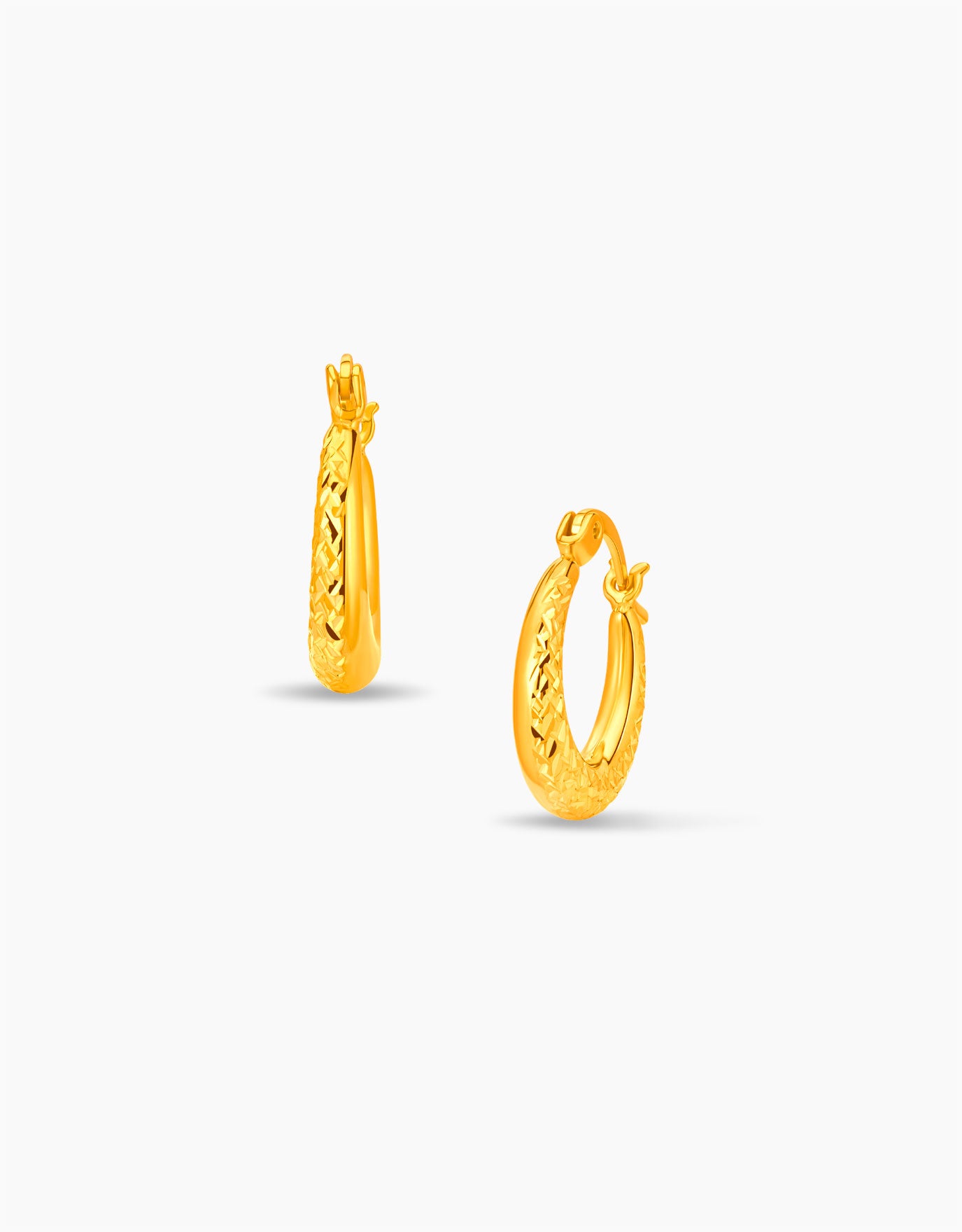 LVC MOD22 Sovran Gold Hoop Earrings